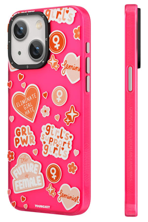 Youngkit Sweet Language Bethany Green Designed iPhone 13 / 14 Compatible Case Pink 