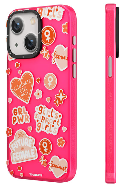 Youngkit Sweet Language Bethany Green Tasarımlı iPhone 13 / 14 uyumlu Kılıf Pembe