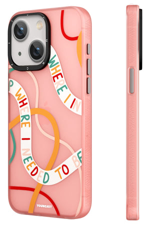 Youngkit Sweet Language Bethany Green Designed iPhone 13 / 14 Compatible Case Sand Pink 