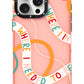 Youngkit Sweet Language Bethany Green Designed iPhone 14 Pro Compatible Case Sand Pink 