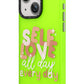 Youngkit Sweet Language Bethany Green Tasarımlı iPhone 15 uyumlu Kılıf Yeşil  Youngkit