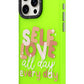 Youngkit Sweet Language Bethany Green Tasarımlı iPhone 15 Pro uyumlu Kılıf Yeşil  Youngkit