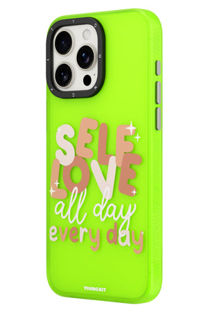 Youngkit Sweet Language Bethany Green Designed iPhone 15 Pro Compatible Case Green 