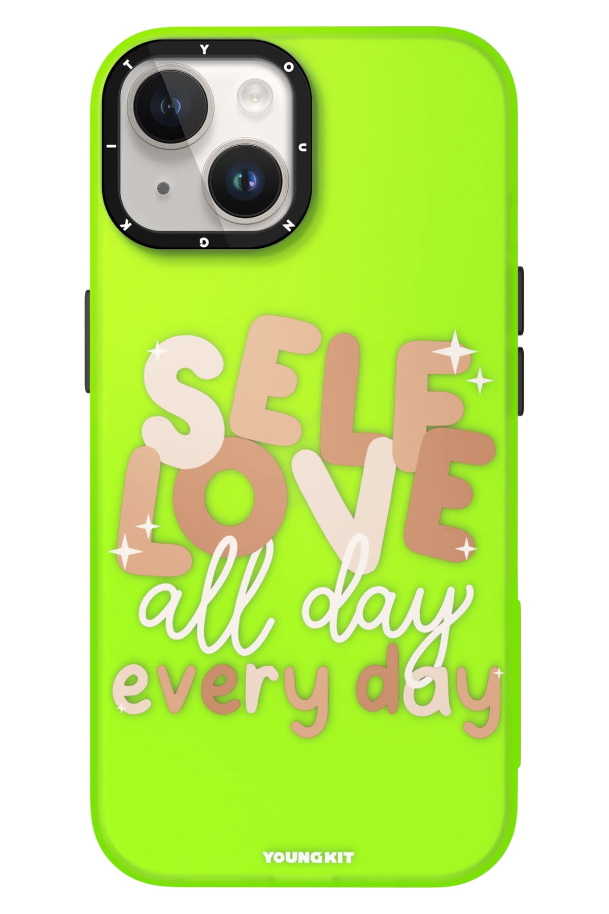 Youngkit Sweet Language Bethany Green Designed iPhone 15 Plus Compatible Case Green 