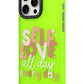 Youngkit Sweet Language Bethany Green Designed iPhone 15 Pro Max Compatible Case Green 