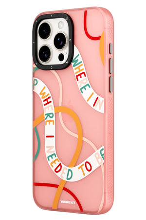 Youngkit Sweet Language Bethany Green Designed iPhone 15 Pro Max Compatible Case Sand Pink 