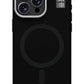 Youngkit Bitty Cream iPhone 14 Pro Magsafe Uyumlu Standlı Silikon Kılıf Siyah