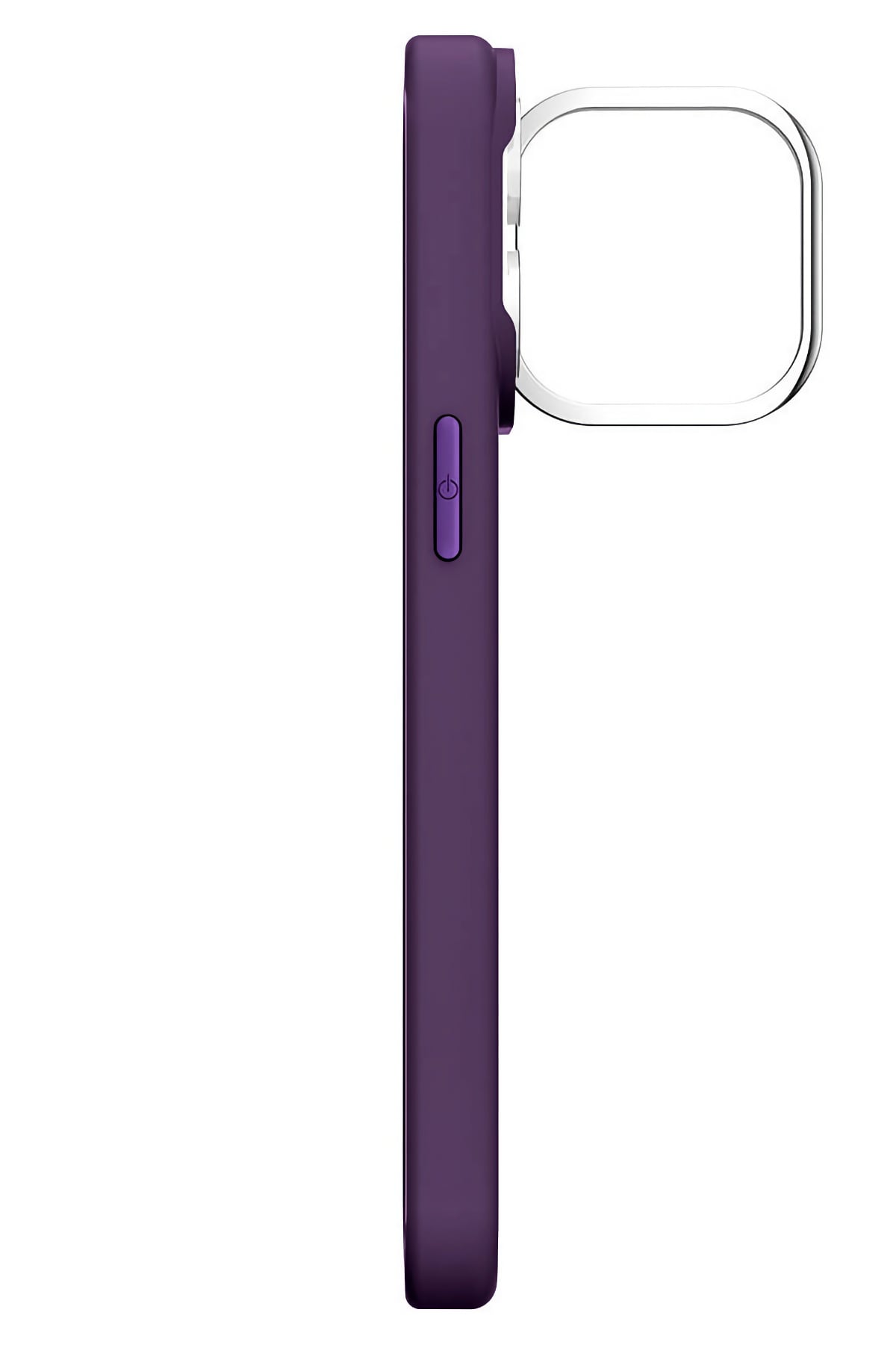 Youngkit Bitty Cream iPhone 14 Pro Max Magsafe Uyumlu Standlı Silikon Kılıf Mor  Youngkit