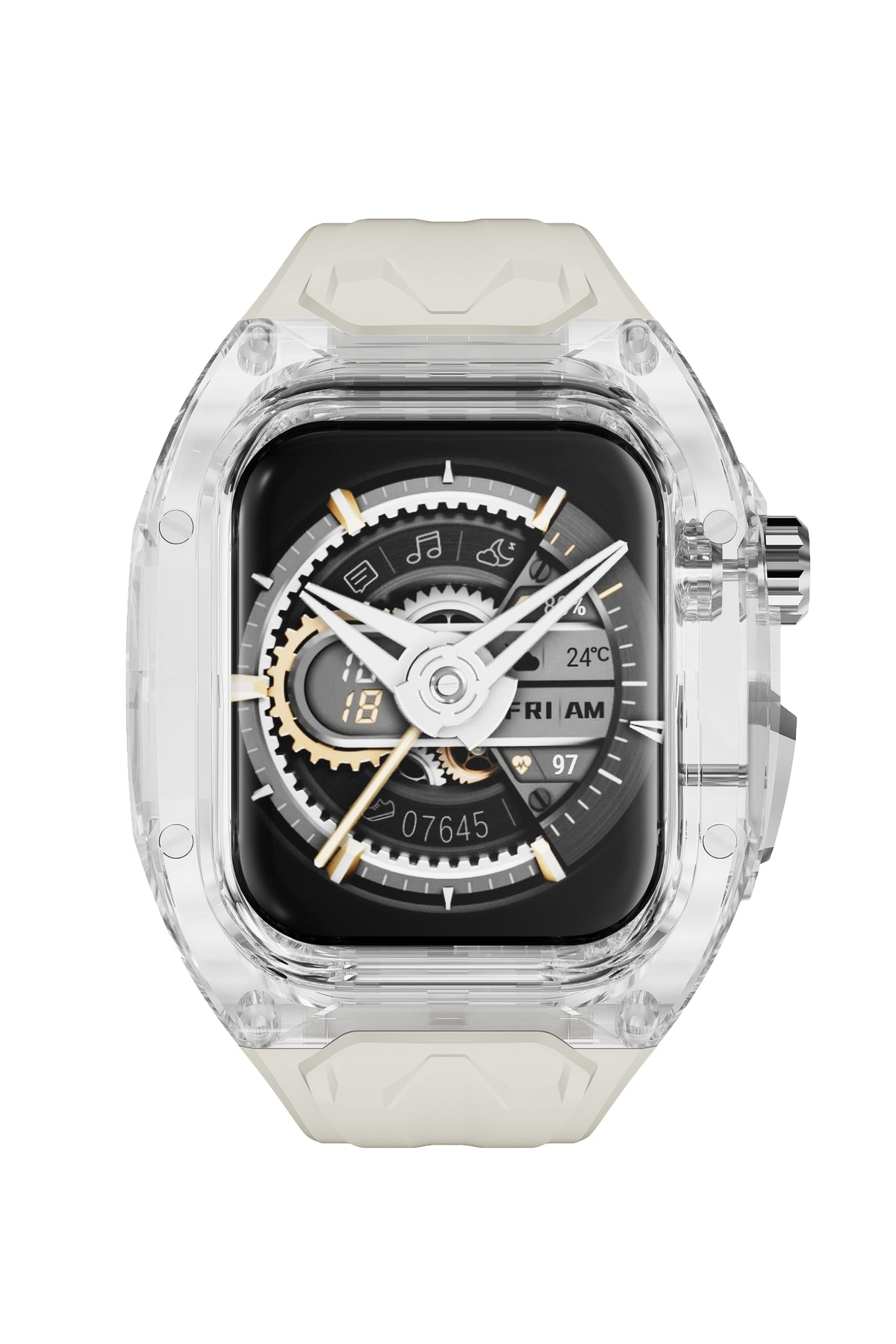 Apple Watch Uyumlu King Loop Kasa Koruyucu Silikon Kordon Bristol  bikordon