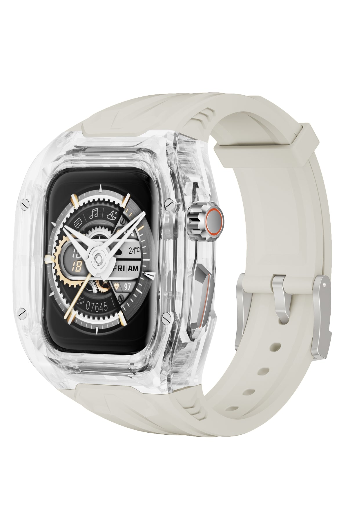 Apple Watch Uyumlu King Loop Kasa Koruyucu Silikon Kordon Bristol  bikordon
