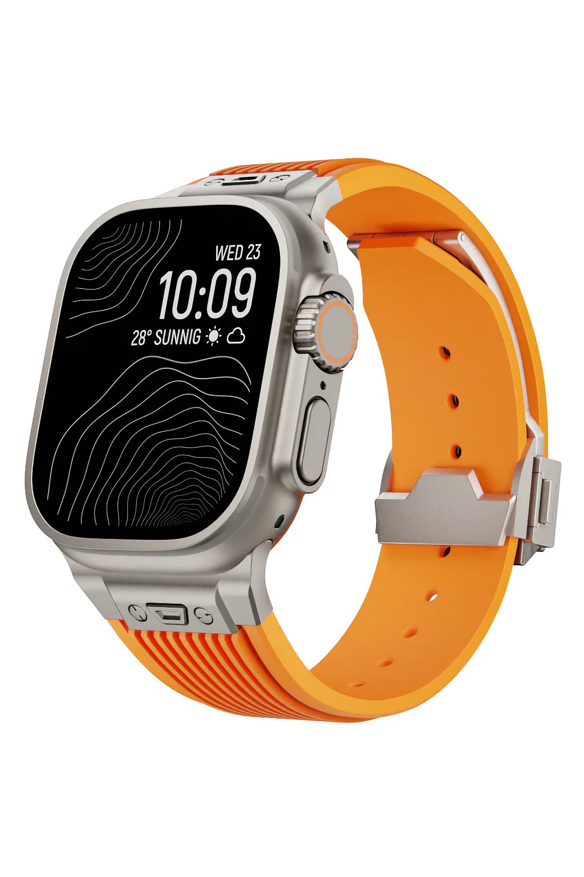 Apple Watch Uyumlu Streamlined Silikon Kordon Burnt  bikordon