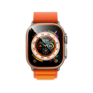 Apple Watch Ultra Uyumlu Metal Çerçeveli Ekran Koruyucu Butternut  bikordon