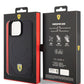 Ferrari iPhone 15 Pro Magsafe Uyumlu Pu Karbon Kılıf Siyah  Ferrari