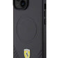 Ferrari iPhone 15 Plus Magsafe Uyumlu Pu Karbon Kılıf Siyah  Ferrari