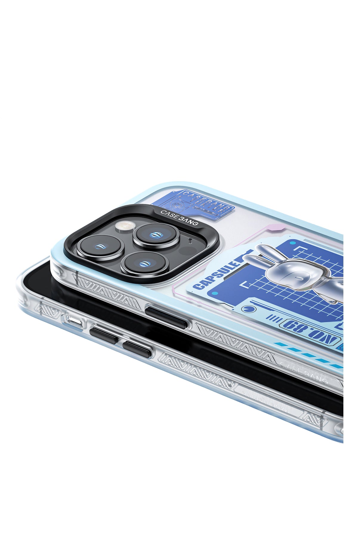 Benks Apple iPhone 14 Pro Casebang Rabbit Magsafe Mavi Kılıf  Benks