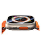 Apple Watch Ultra Uyumlu Metal Çerçeveli İnce Ekran Koruyucu Çelik Gri  bikordon