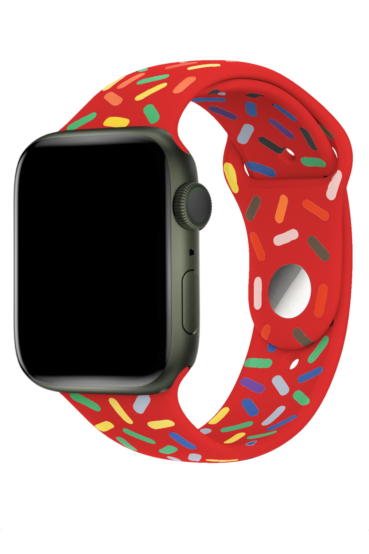 Apple Watch Uyumlu Silikon Spor Kordon Cherry  bikordon