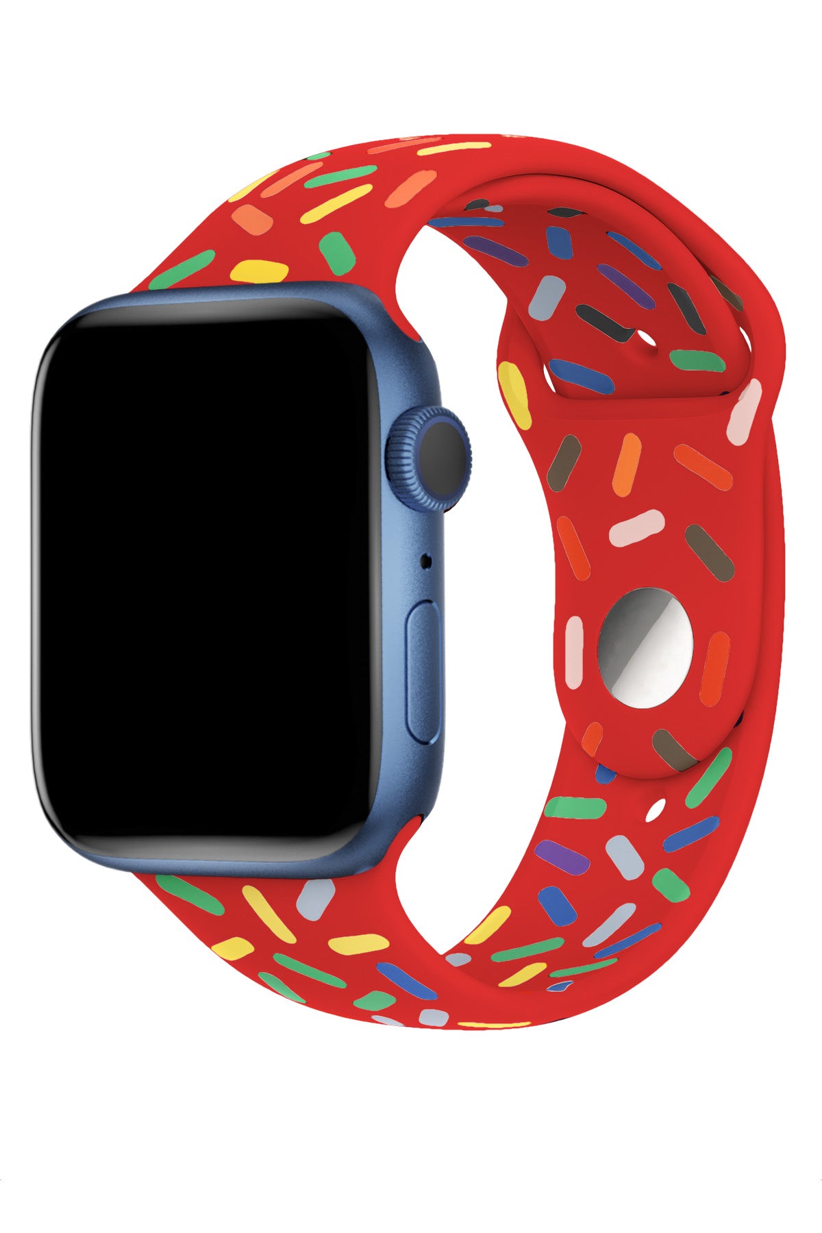 Apple Watch Uyumlu Silikon Spor Kordon Cherry  bikordon