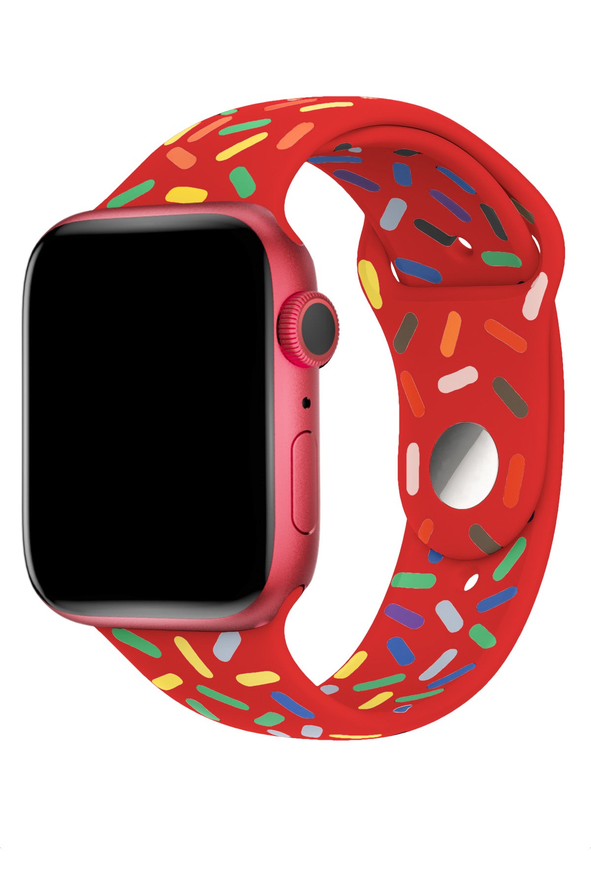 Apple Watch Uyumlu Silikon Spor Kordon Cherry  bikordon