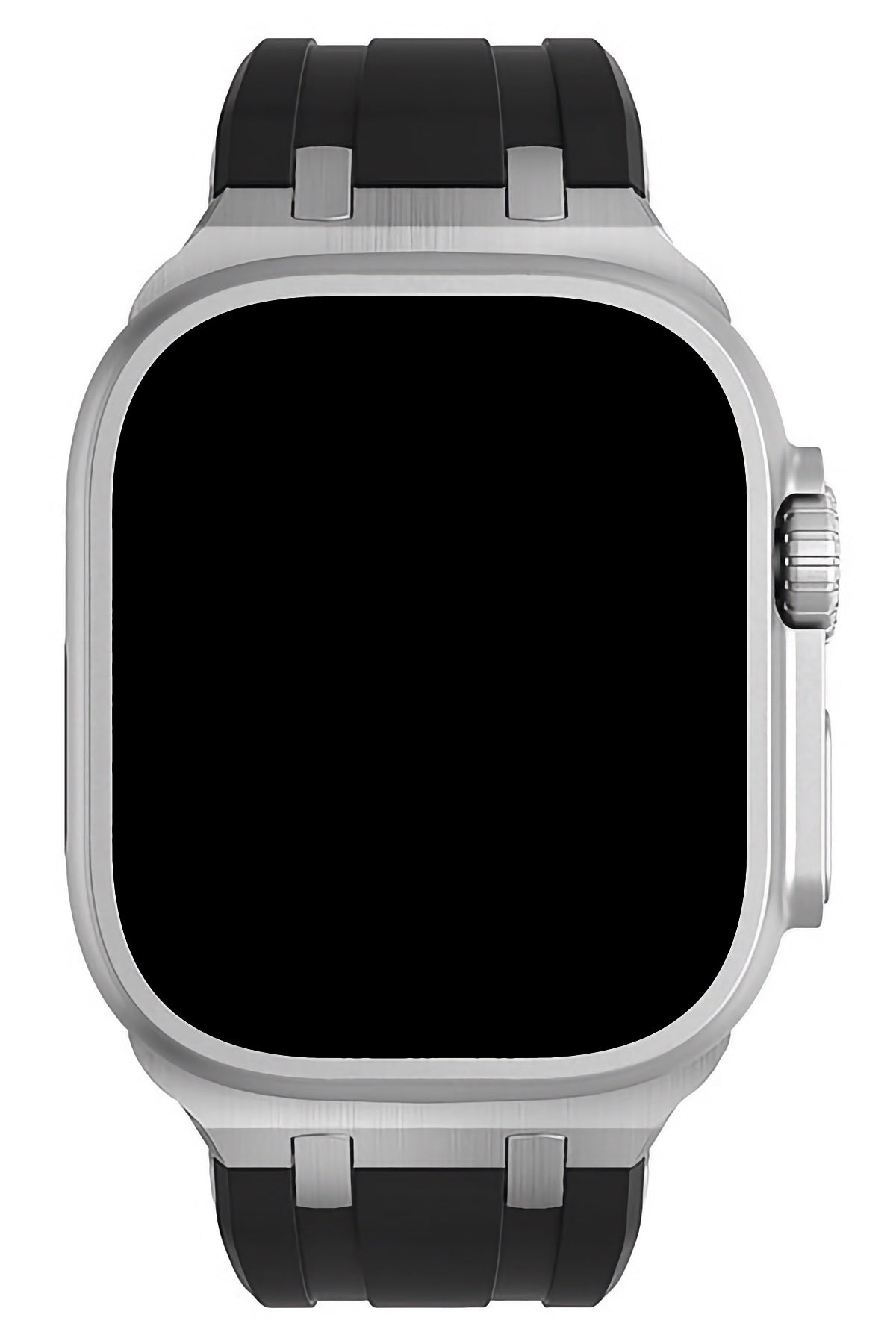 Apple Watch Ultra Uyumlu Royal Loop Rubber Kordon Coal  bikordon
