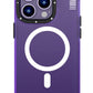 Youngkit Colored Sand iPhone 13 Pro uyumlu Magsafe Buzlu Mor Kılıf  Youngkit