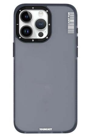 Youngkit Colored Sand iPhone 15 Pro uyumlu Buzlu Siyah Kılıf  Youngkit
