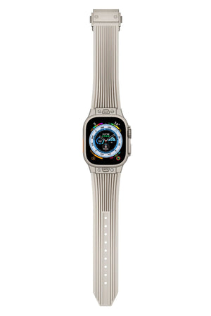 Apple Watch Uyumlu Streamlined Silikon Kordon Cream