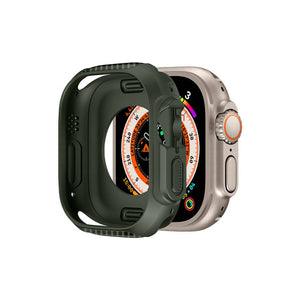 Apple Watch Ultra Uyumlu Guard Kasa Koruyucu Croco  bikordon