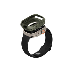Apple Watch Ultra Uyumlu Guard Kasa Koruyucu Croco  bikordon