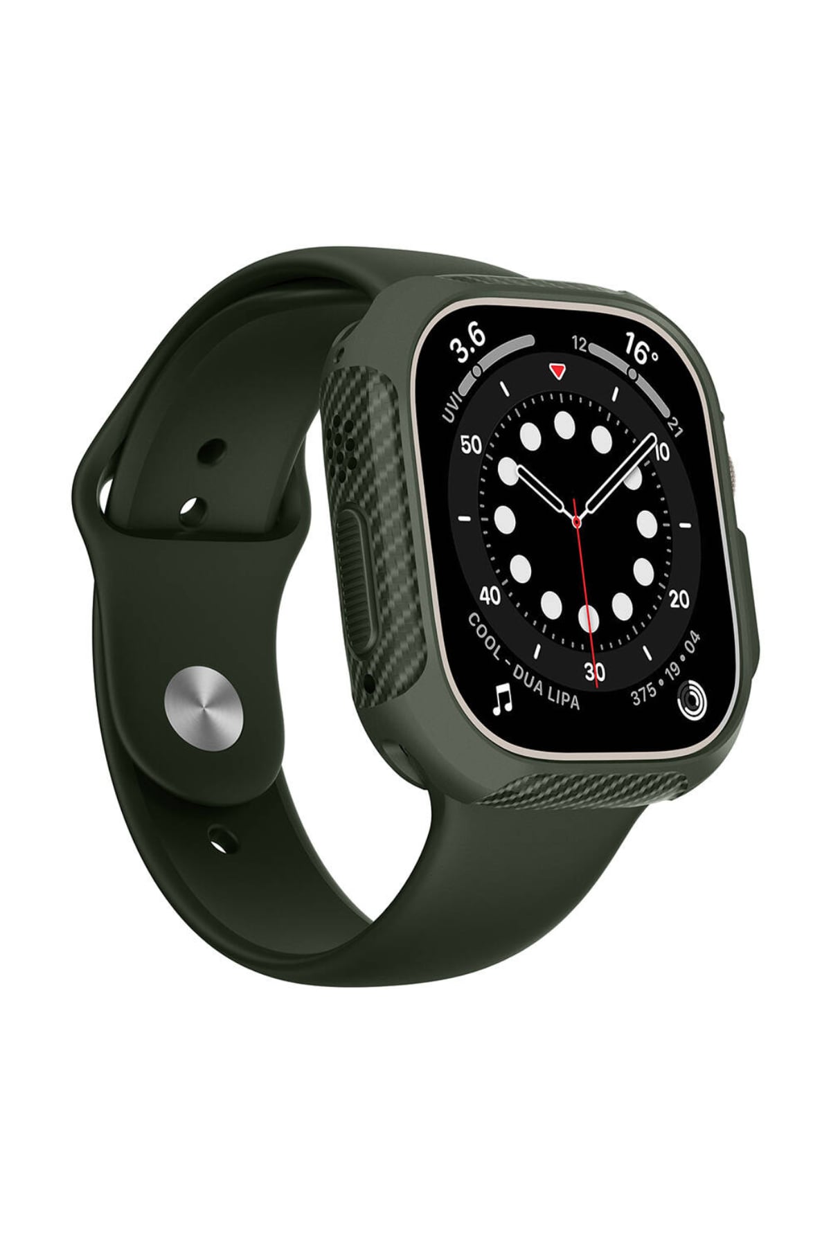 Apple Watch Ultra Uyumlu Guard Kasa Koruyucu Croco  bikordon