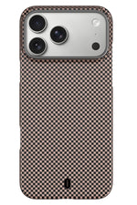 DCC-208 Magsafe Uyumlu Aramid Fiber Karbon iPhone 17 Pro Kılıf Gold wiwu