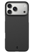 DCC-208 Magsafe Uyumlu Aramid Fiber Karbon iPhone 17 Pro Kılıf Siyah wiwu