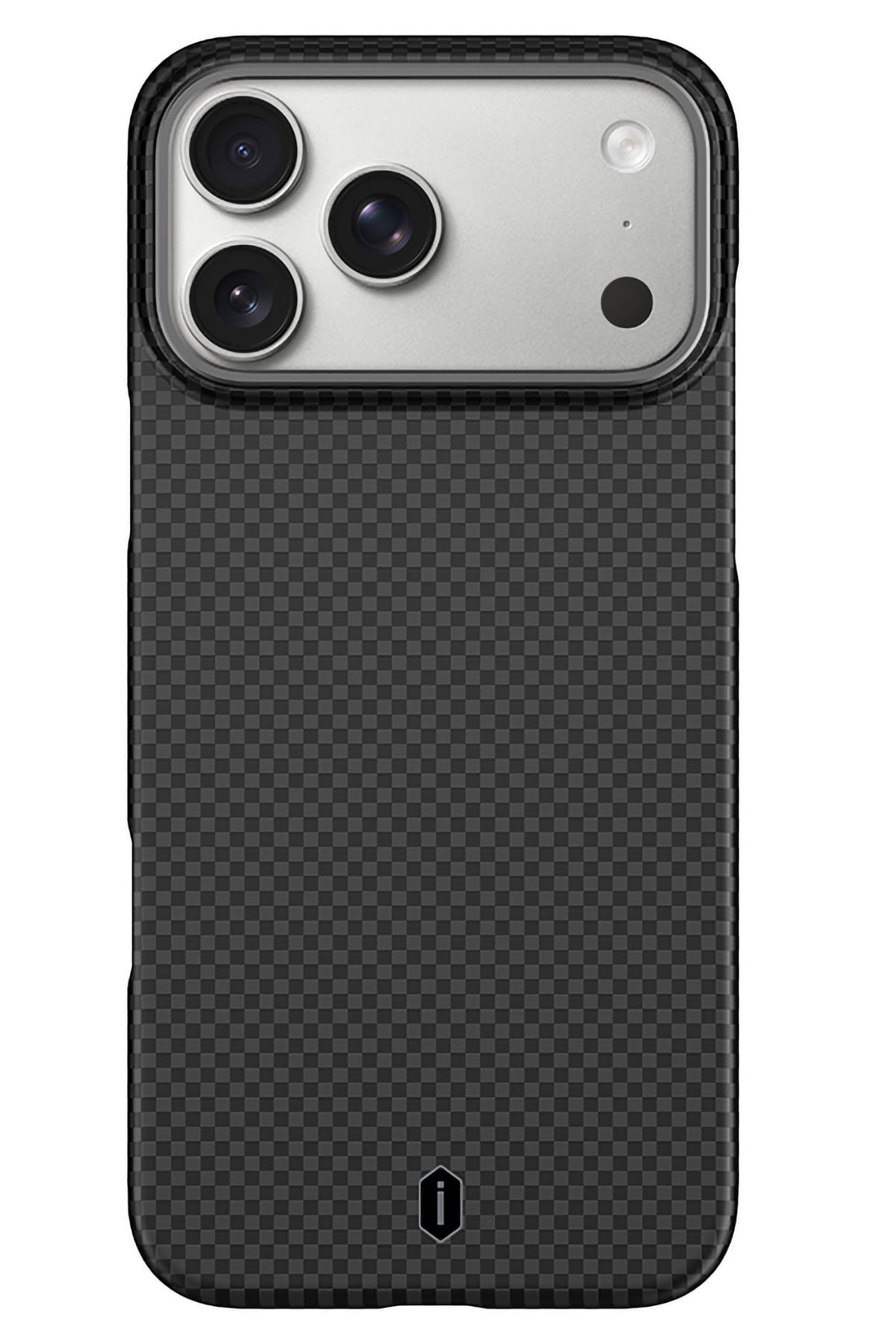 DCC-208 Magsafe Uyumlu Aramid Fiber Karbon iPhone 17 Pro Kılıf Siyah wiwu