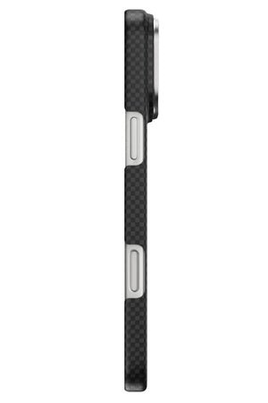 DCC-208 Magsafe Uyumlu Aramid Fiber Karbon iPhone 17 Pro Max Kılıf Siyah Wiwu