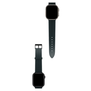 Apple Watch Uyumlu Saffiano Deri Kordon Denim  bikordon