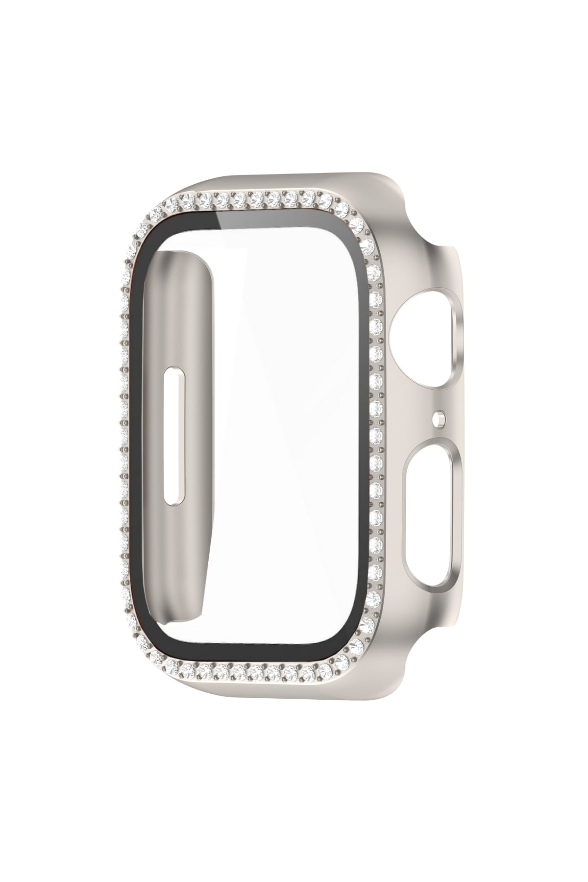 Apple Watch Uyumlu Ekran Koruyucu Taşlı Kasa Starlight  bikordon
