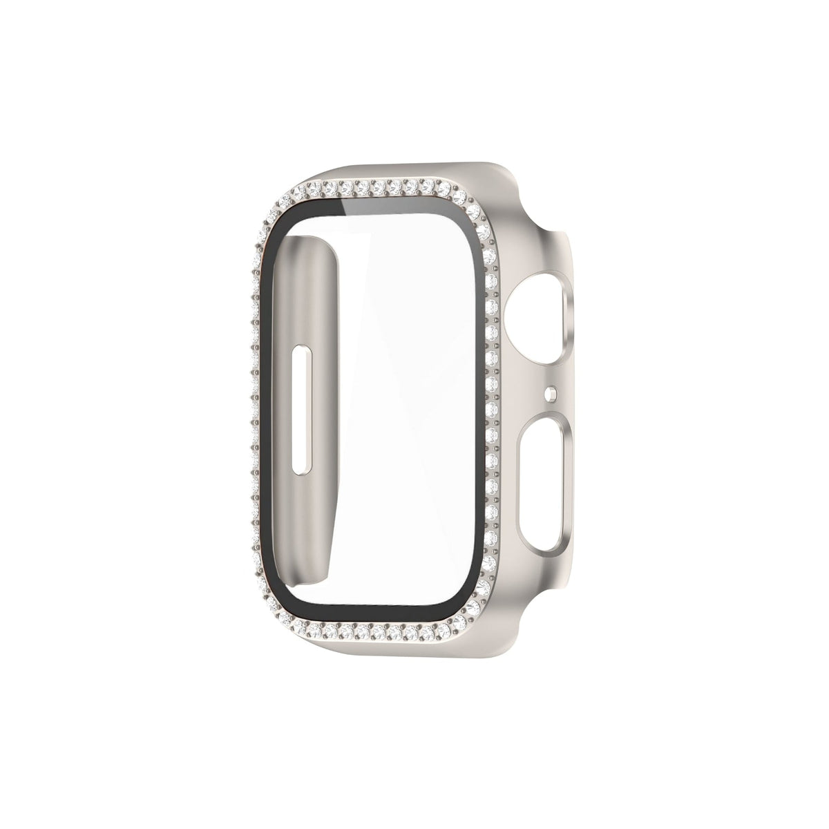 Apple Watch Uyumlu Ekran Koruyucu Taşlı Kasa Starlight  bikordon