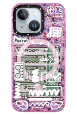 Youngkit Dark Matter iPhone 15 Magsafe Uyumlu Pembe Kılıf  Youngkit