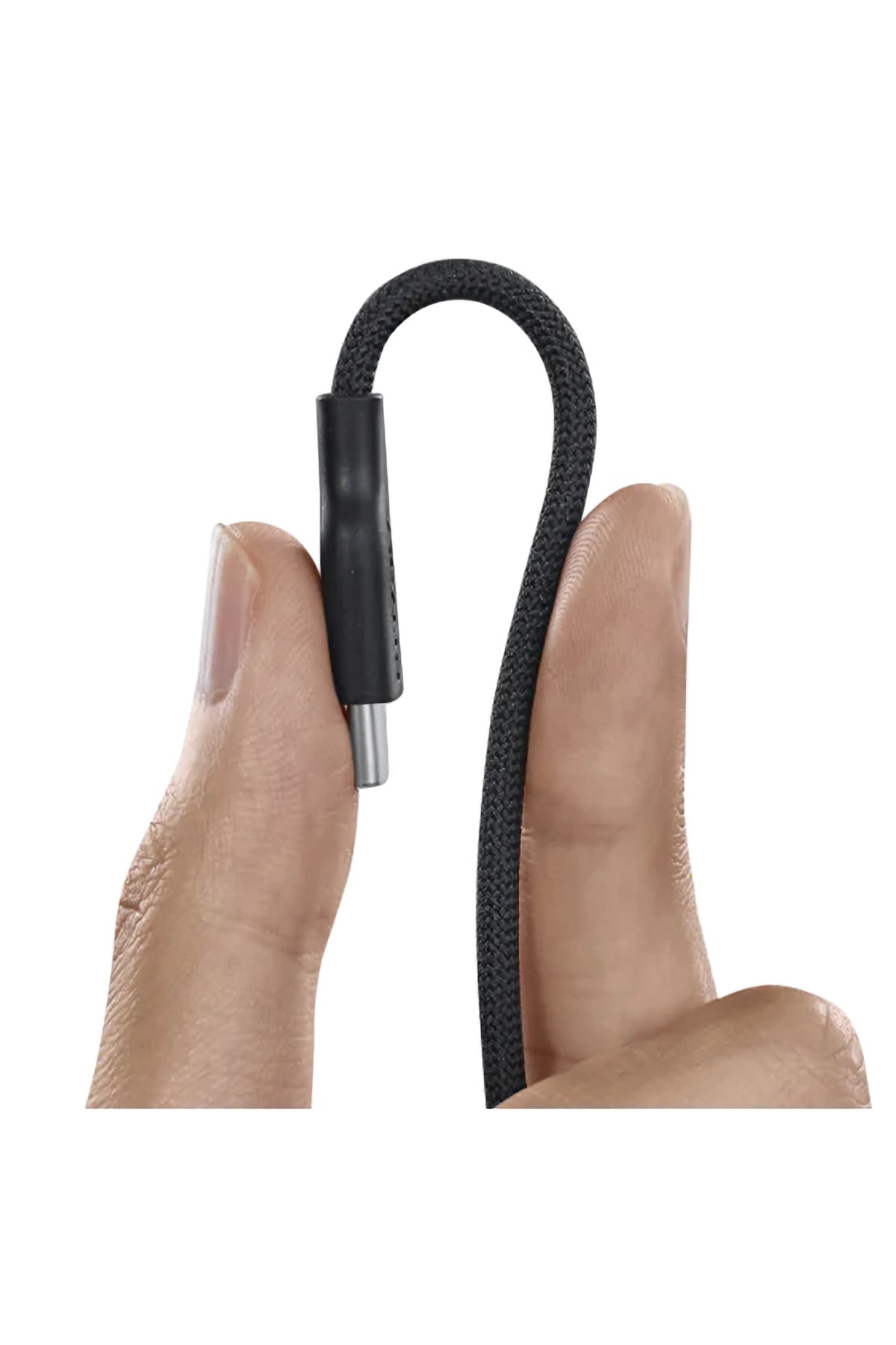 Flex Braided Örgü Type-C to Type-C 60w PD Hızlı Data ve Şarj Kablosu 1.2m Siyah Pitaka