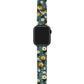 Apple Watch Uyumlu UV Baskılı Silikon Kordon Flowers