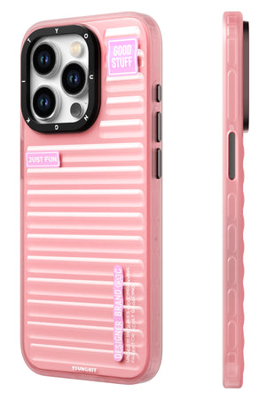 Youngkit Fluorite iPhone 15 Pro Max Compatible Pink Case 
