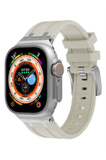 Apple Watch Ultra Uyumlu Royal Loop Rubber Kordon Foggy  bikordon
