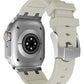 Apple Watch Ultra Uyumlu Royal Loop Rubber Kordon Foggy  bikordon