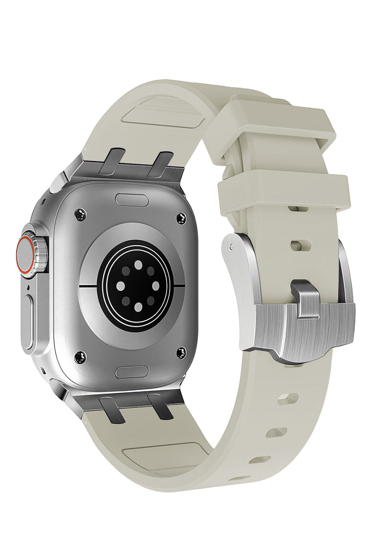 Apple Watch Ultra Uyumlu Royal Loop Rubber Kordon Foggy  bikordon