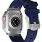 Apple Watch Ultra Uyumlu Royal Loop Rubber Kordon Force  bikordon