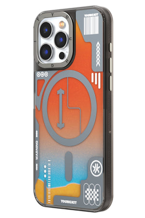 Youngkit Galaxy iPhone 15 Pro Compatible Case Orange 