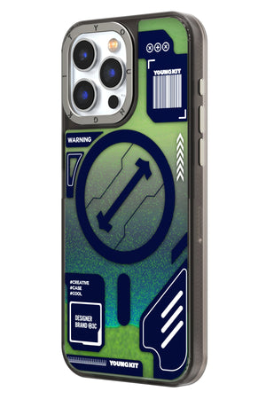Youngkit Galaxy iPhone 15 Pro Compatible Case Green 