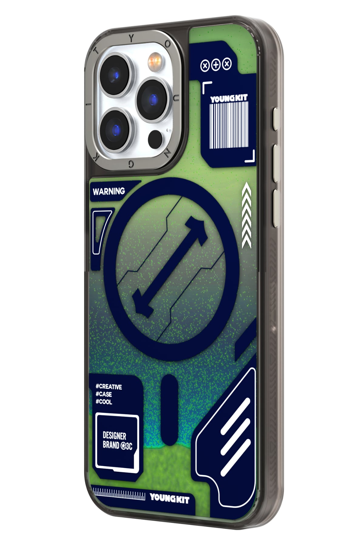 Youngkit Galaxy iPhone 15 Pro Uyumlu Kılıf Yeşil  Youngkit