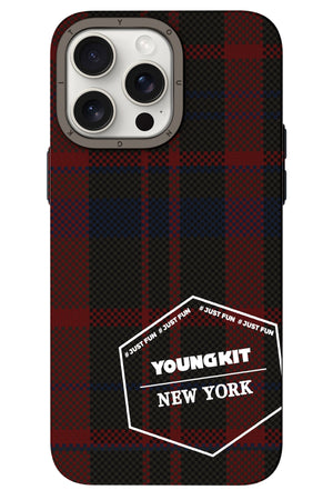Youngkit Gezhi Kevlar iPhone 14 Pro Magsafe compatible Red Case 