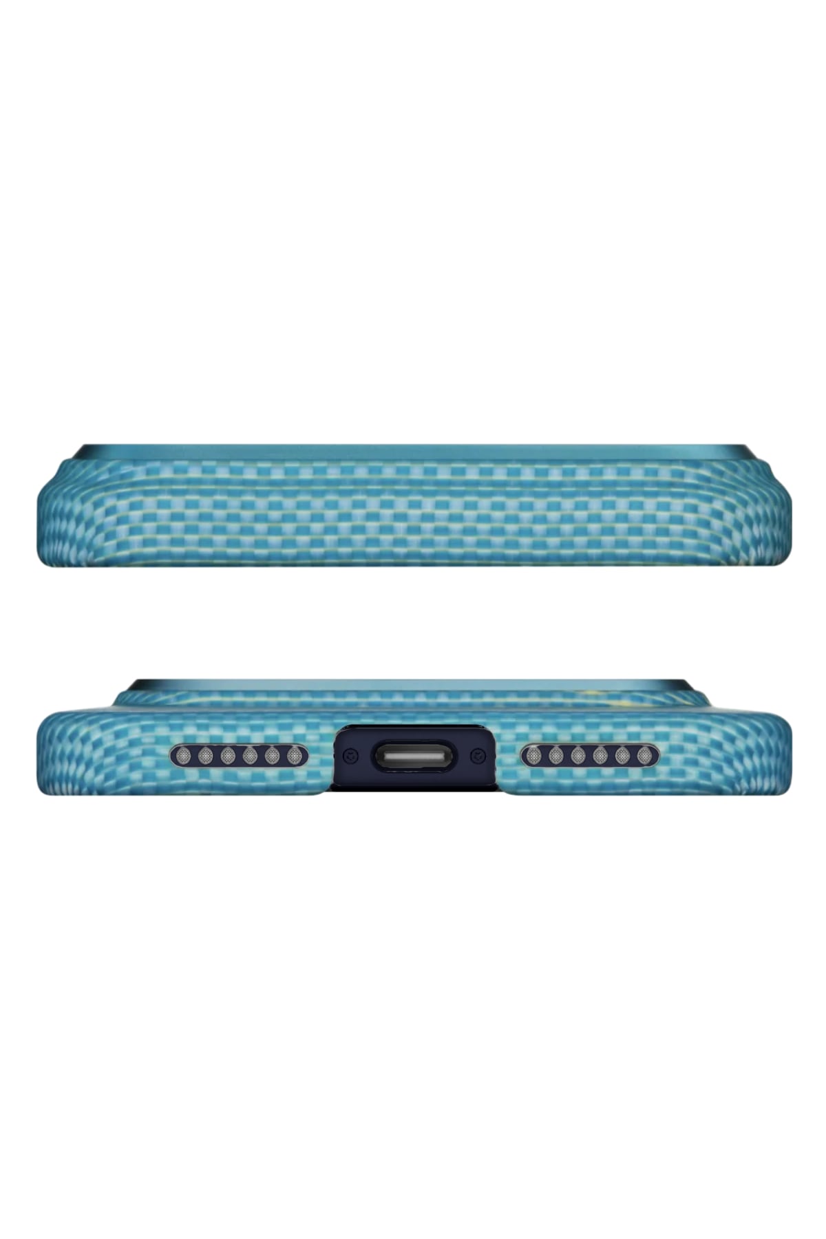 Glints of Gold iPhone 17 Pro MagSafe Uyumlu Kılıf Lucid Blue Pitaka